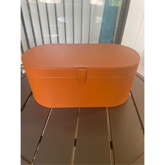 Dyson Airwrap Leather Hair Dryer Case Brown Storage Accessories- Box Only - Picture 15 of 15